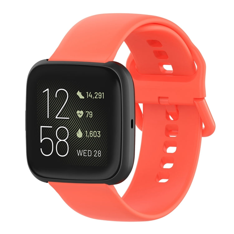 Cinturino per orologio con cinturino da polso in silicone con fibbia colorata per Fitbit Versa 2 / Versa / Versa Lite / Blaze, Size: S, Size: L