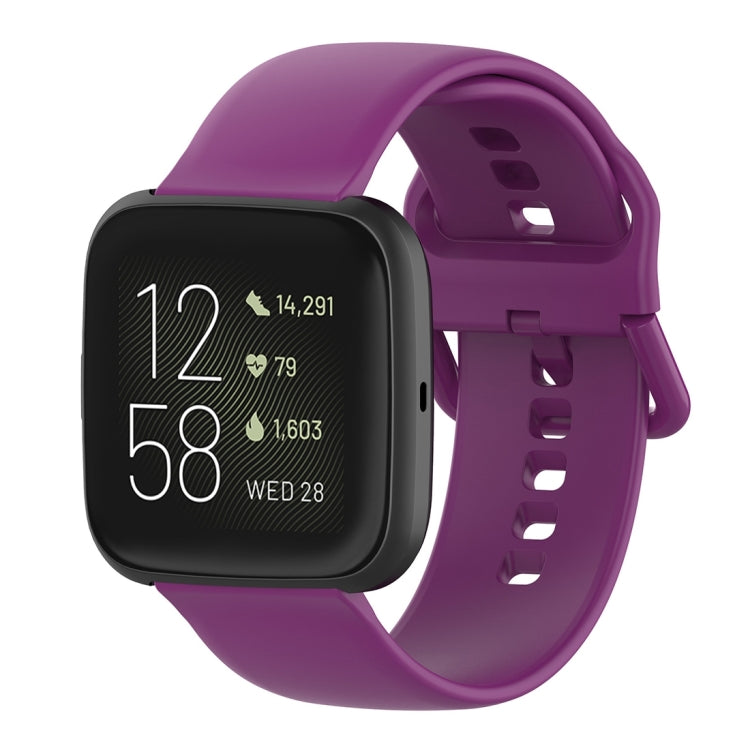 Cinturino per orologio con cinturino da polso in silicone con fibbia colorata per Fitbit Versa 2 / Versa / Versa Lite / Blaze, Size: S, Size: L