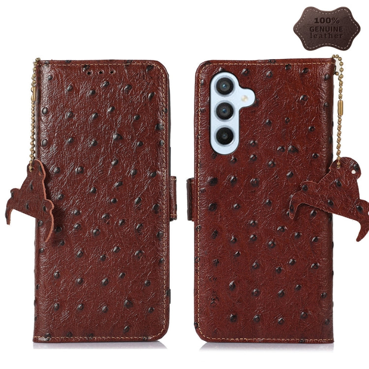 Custodia portafoglio in vera pelle con RFID per Motorola Moto G72