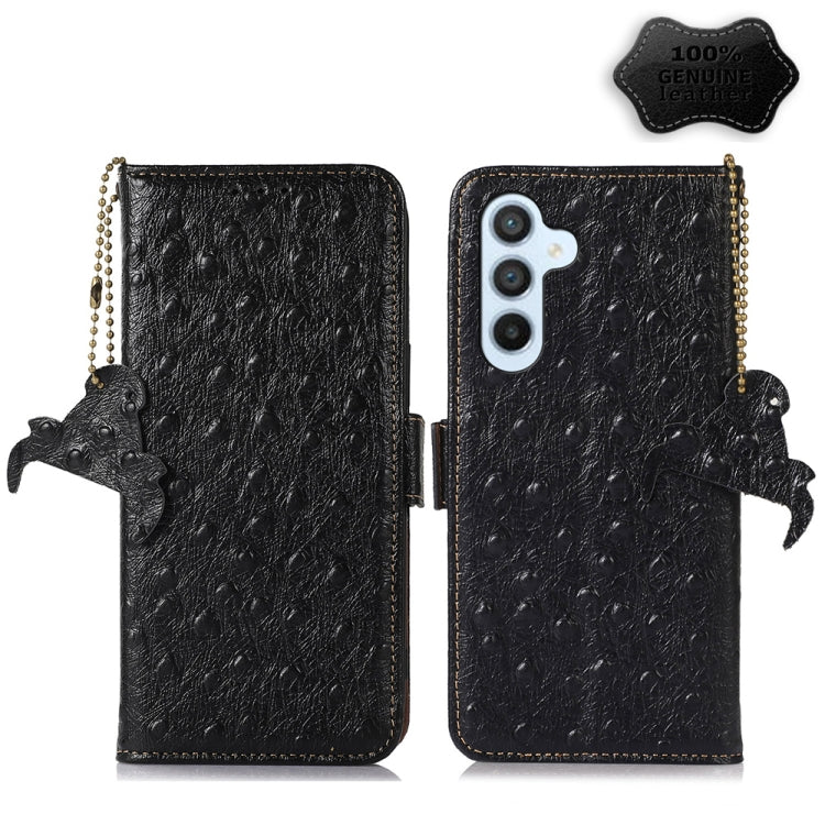 Custodia portafoglio in vera pelle con RFID per Motorola Moto G72