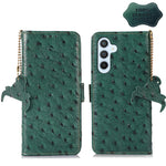 Custodia portafoglio in vera pelle con RFID per Motorola Moto G72