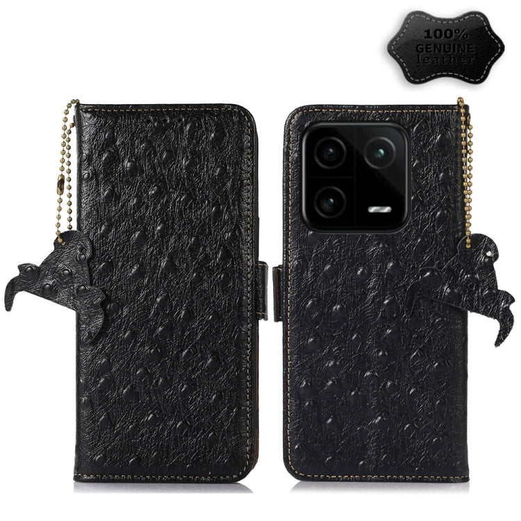 Custodia portafoglio in vera pelle con RFID per Motorola Moto G72