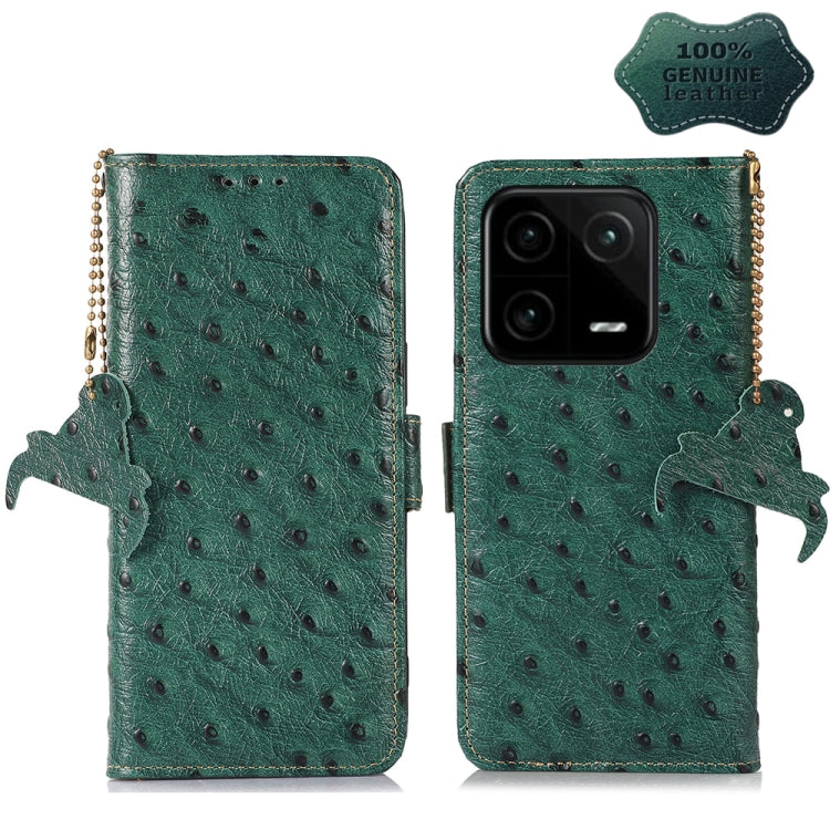 Custodia portafoglio in vera pelle con RFID per Motorola Moto G72