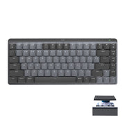 Logitech MX Mini tastiera meccanica wireless Bluetooth Dual Mode con ricevitore USB Logi Bolt