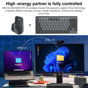 Logitech MX Mini tastiera meccanica wireless Bluetooth Dual Mode con ricevitore USB Logi Bolt
