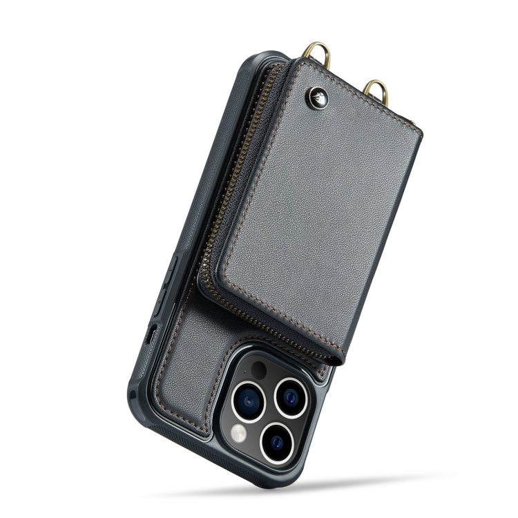 JEEHOOD Custodia per cellulare con cerniera serie C22 con cordino lungo e corto, For iPhone 14, For iPhone 14 Plus, For iPhone 14 Pro, For iPhone 14 Pro Max