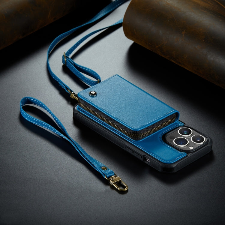 JEEHOOD Custodia per cellulare con cerniera serie C22 con cordino lungo e corto, For iPhone 14, For iPhone 14 Plus, For iPhone 14 Pro, For iPhone 14 Pro Max