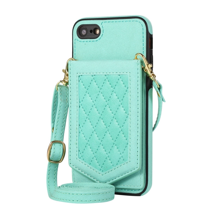Custodia per telefono RFID con trama rombica con cordino e specchio, For iPhone 6s Plus / 6 Plus, For iPhone 6s / 6