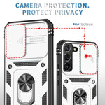 Custodia per fotocamera scorrevole in TPU + custodia per PC, For Samsung Galaxy S22 5G, For Samsung Galaxy S22+ 5G, For Samsung Galaxy S22 Ultra 5G, For Samsung Galaxy A33 5G