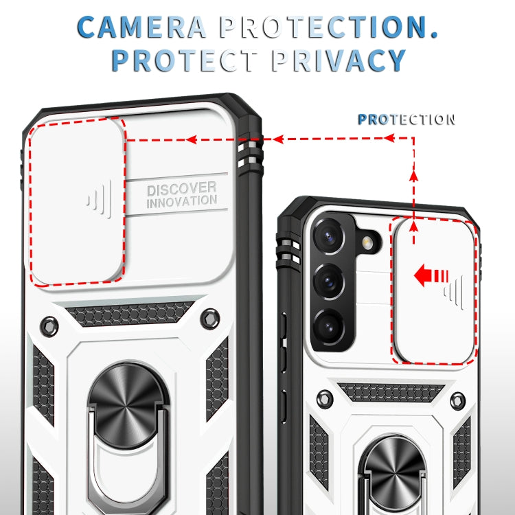 Custodia per fotocamera scorrevole in TPU + custodia per PC, For Samsung Galaxy S22 5G, For Samsung Galaxy S22+ 5G, For Samsung Galaxy S22 Ultra 5G, For Samsung Galaxy A33 5G