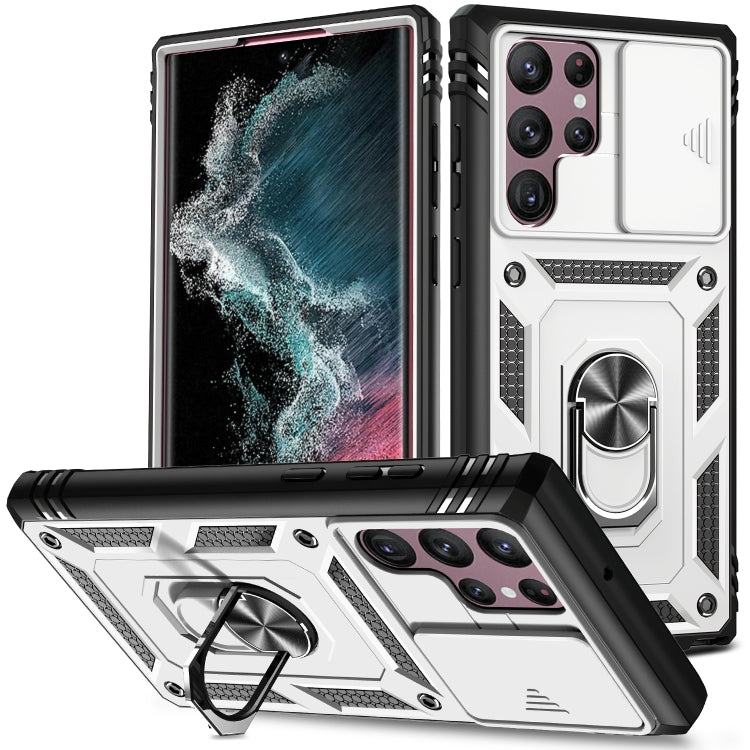 Custodia per fotocamera scorrevole in TPU + custodia per PC, For Samsung Galaxy S22 5G, For Samsung Galaxy S22+ 5G, For Samsung Galaxy S22 Ultra 5G, For Samsung Galaxy A33 5G