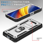 Custodia per fotocamera scorrevole in TPU + custodia per PC, For Xiaomi Poco X3 NFC