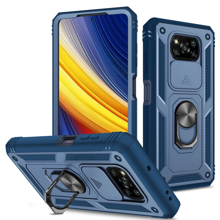 Custodia per fotocamera scorrevole in TPU + custodia per PC, For Xiaomi Poco X3 NFC