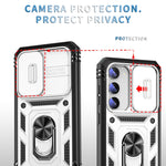 Custodia per fotocamera scorrevole in TPU + custodia per PC, For Samsung Galaxy S23 5G, For Samsung Galaxy S23+ 5G, For Samsung Galaxy S23 Ultra 5G