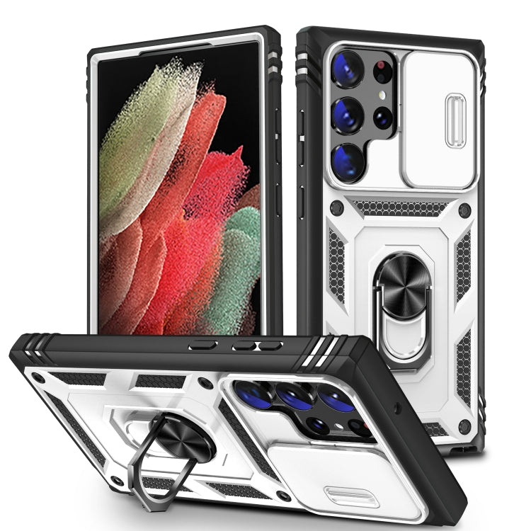 Custodia per fotocamera scorrevole in TPU + custodia per PC, For Samsung Galaxy S23 5G, For Samsung Galaxy S23+ 5G, For Samsung Galaxy S23 Ultra 5G