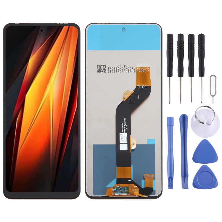 Schermo LCD OEM con assemblaggio completo di digitalizzatore, For Tecno Pop 6 BE7, For Tecno Spark 9 Pro, For Tecno Spark 9 KG5p / Spark 9T KH6, For Tecno Camon 19 CI6n, For Tecno Pova Neo 5G, For Tecno Pova 4 LG7n / Pova Neo 2 LG6n