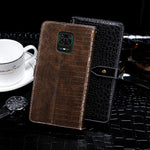 Custodia portafoglio in pelle con slot carte per Redmi Note 9 Pro