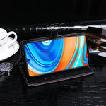 Custodia portafoglio in pelle con slot carte per Redmi Note 9 Pro
