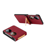 Custodia in pelle con cover posteriore per Galaxy Z Flip4