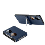 Custodia in pelle con cover posteriore per Galaxy Z Flip4