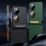 Custodia in pelle con cover posteriore per Galaxy Z Flip4