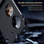 Custodia in pelle con cover posteriore per Galaxy Z Flip4