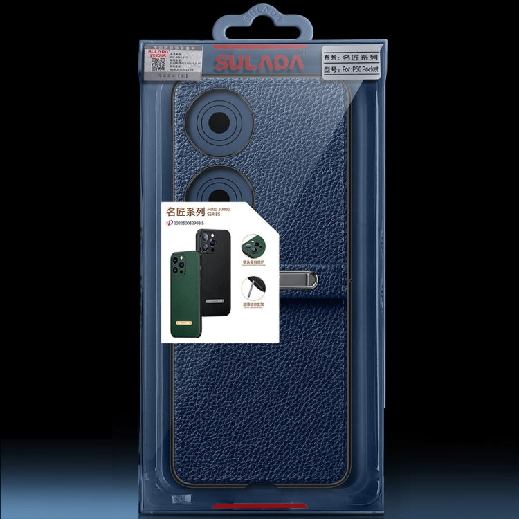 Custodia in pelle con cover posteriore per Galaxy Z Flip4