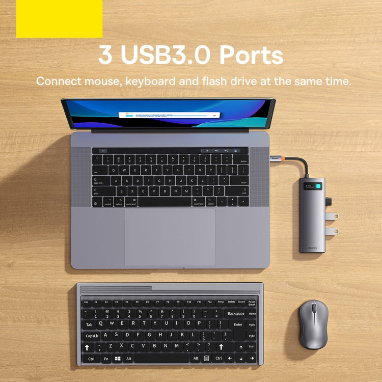 Adattatore HUB USB-C 8 porte Baseus StarJoy 100W
