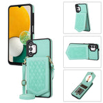 Custodia per telefono RFID con trama rombica con cordino e specchio, For Samsung Galaxy A12 5G, For Samsung Galaxy A13 5G / 4G, For Samsung Galaxy A51 4G, For Samsung Galaxy A52 5G / 4G / A52s