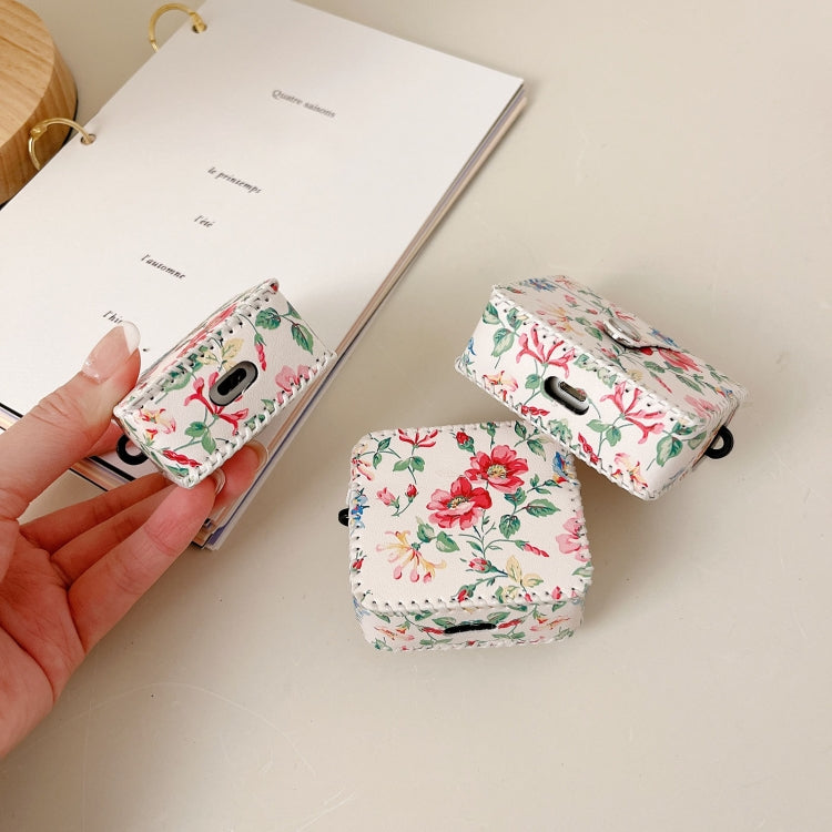 Custodia in pelle PU bianca per AirPods Pro e AirPods 3