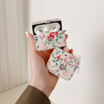 Custodia in pelle PU bianca per AirPods Pro e AirPods 3