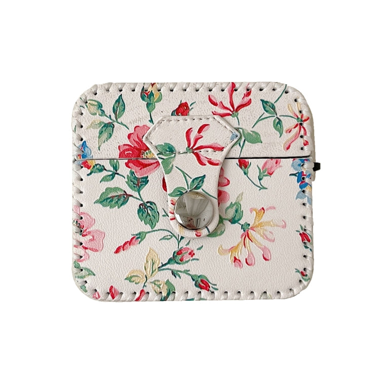 Custodia in pelle PU bianca per AirPods Pro e AirPods 3