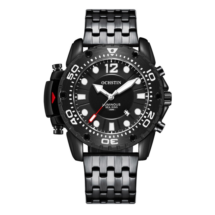 Orologio da uomo al quarzo multifunzionale con cinturino in acciaio alla moda, OCHSTIN 7249