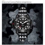 Orologio da uomo al quarzo multifunzionale con cinturino in acciaio alla moda, OCHSTIN 7249