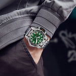 Orologio da uomo al quarzo multifunzionale con cinturino in acciaio alla moda, OCHSTIN 7249