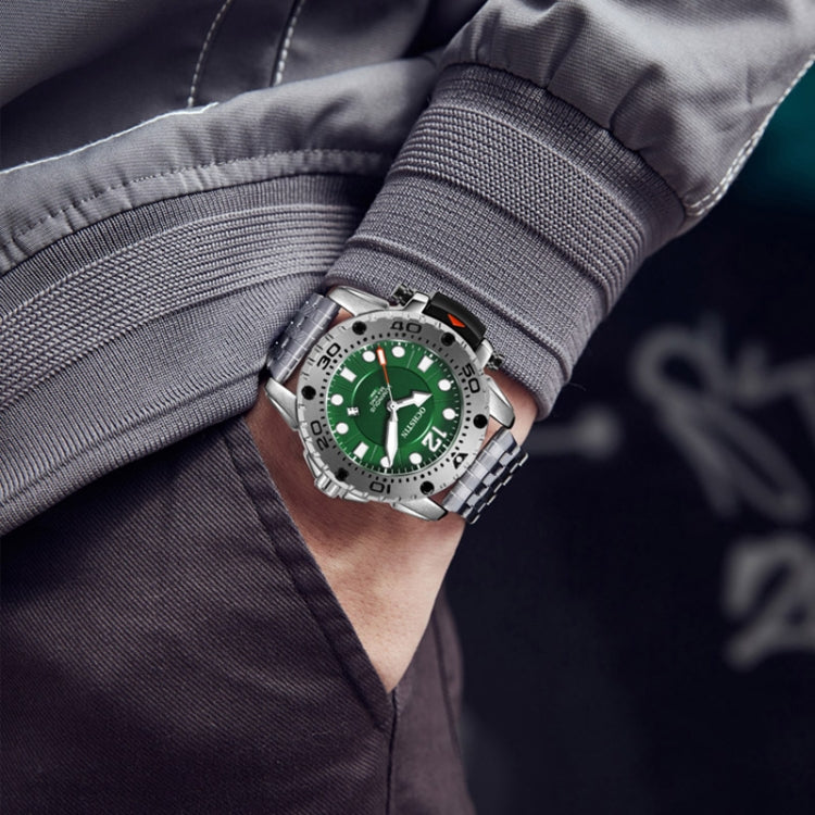 Orologio da uomo al quarzo multifunzionale con cinturino in acciaio alla moda, OCHSTIN 7249