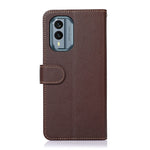 KHAZNEH Custodia per telefono RFID in pelle con texture Litchi, For Nokia X30 5G, For Samsung Galaxy A54 5G
