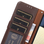KHAZNEH Custodia per telefono RFID in pelle con texture Litchi, For Nokia X30 5G, For Samsung Galaxy A54 5G
