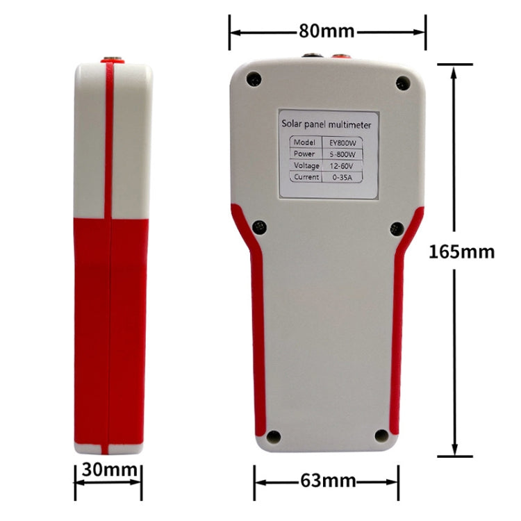 Multimetro per alimentatore da pannello solare da 800 W, EY800W