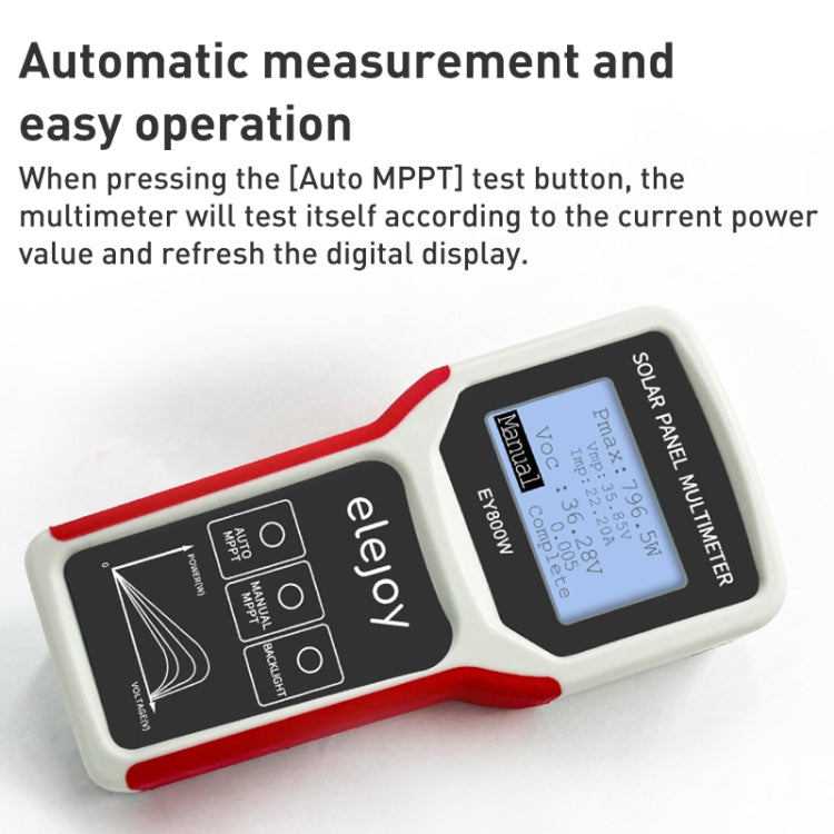 EY800W 800W Solar Panel Power Supply Multimeter