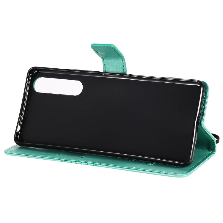 Custodia in pelle a ribalta orizzontale con motivo a rilievo farfalle 3D con supporto e slot per schede, portafoglio e cordino, For Sony Xperia 1 II, For Xiaomi Mi 10 5G / Mi 10 Pro 5G