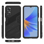Punk Armor 2 in 1 PC + Custodia per telefono antiurto in TPU con supporto, For OPPO A17 4G Global
