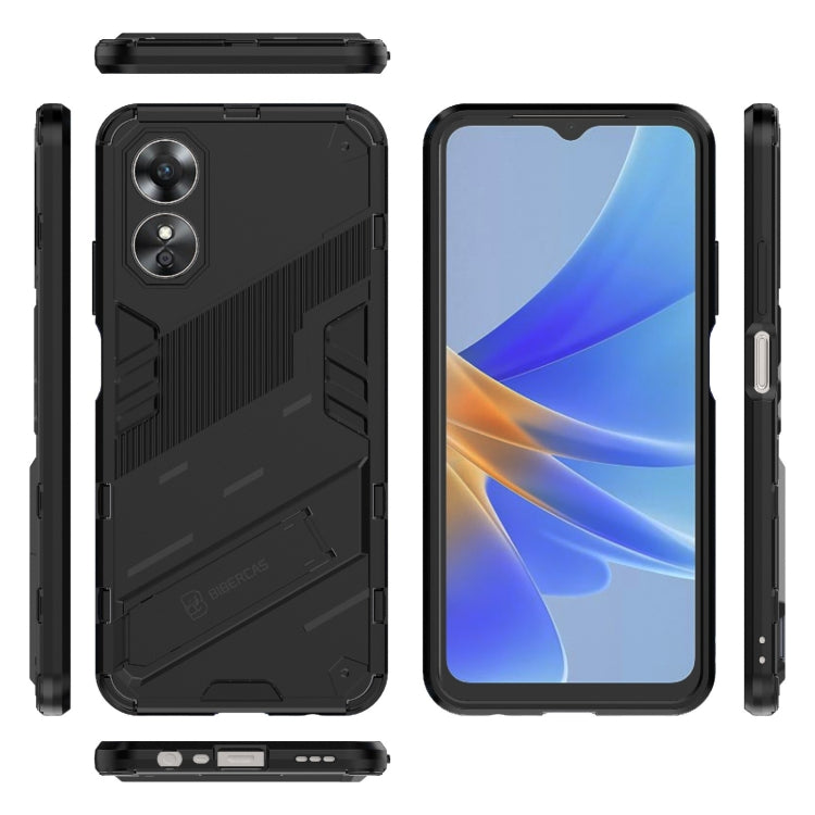 Punk Armor 2 in 1 PC + Custodia per telefono antiurto in TPU con supporto, For OPPO A17 4G Global