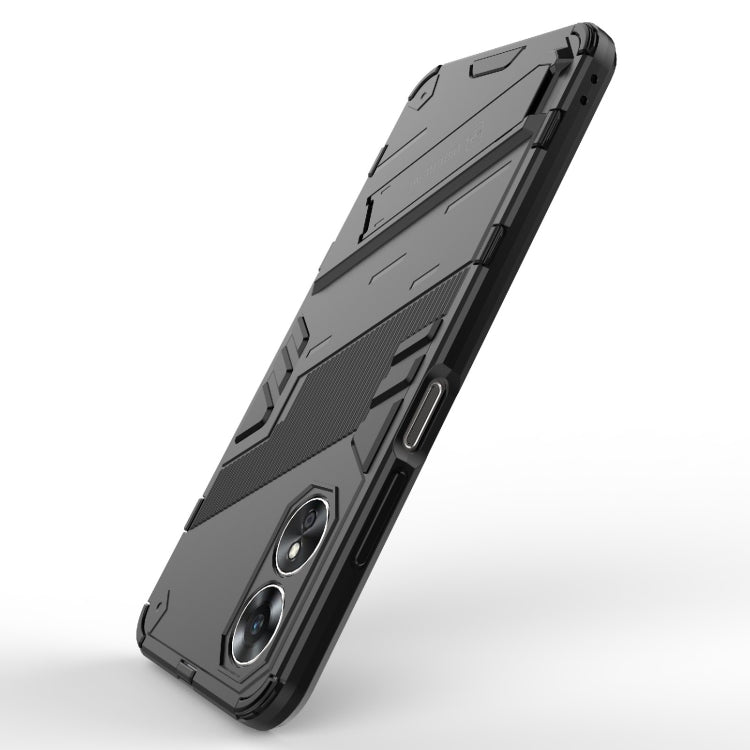 Punk Armor 2 in 1 PC + Custodia per telefono antiurto in TPU con supporto, For OPPO A17 4G Global