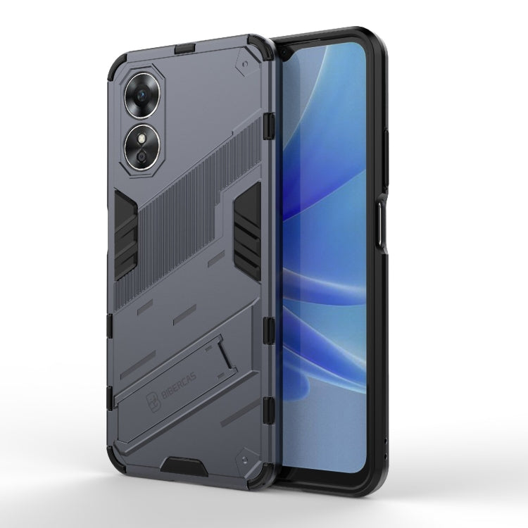 Punk Armor 2 in 1 PC + Custodia per telefono antiurto in TPU con supporto, For OPPO A17 4G Global
