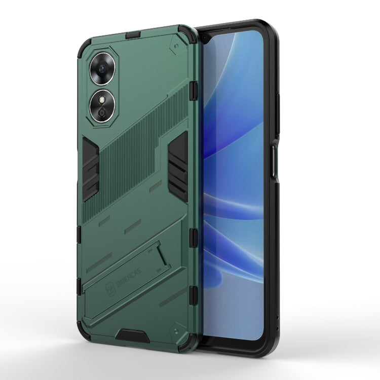 Punk Armor 2 in 1 PC + Custodia per telefono antiurto in TPU con supporto, For OPPO A17 4G Global