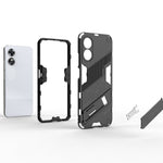 Punk Armor 2 in 1 PC + Custodia per telefono antiurto in TPU con supporto, For OPPO A17 4G Global