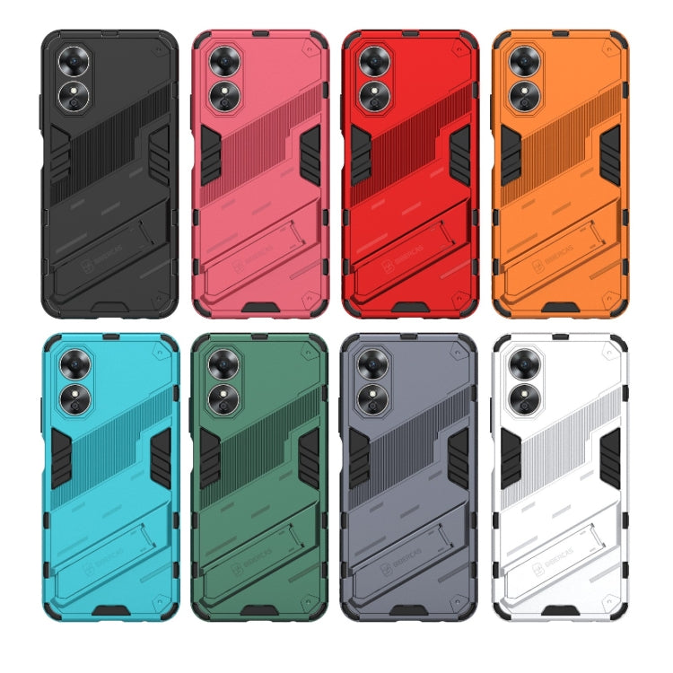 Punk Armor 2 in 1 PC + Custodia per telefono antiurto in TPU con supporto, For OPPO A17 4G Global