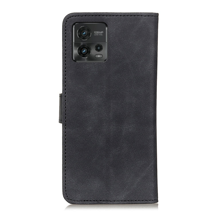 KHAZNEH Custodia per telefono in pelle a conchiglia con texture retrò, For Motorola Moto G72, For Xiaomi Redmi 11 Prime 4G