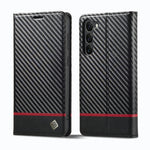 LC.IMEEKE Custodia per telefono in pelle con vibrazione orizzontale PU + TPU in fibra di carbonio, For Samsung Galaxy S23 5G, For Samsung Galaxy S23+ 5G, For Samsung Galaxy S23 Ultra 5G